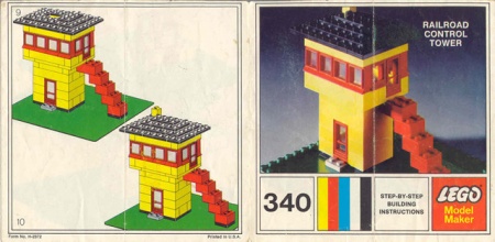 INS340-3-G 340 BOUWBESCHRIJVING Railroad Control Tower gebruikt *LOC RBS