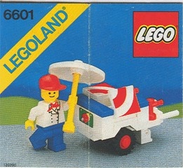 INS6601-G 6601 BOUWBESCHRIJVING- Ice Cream Cart gebruikt *LOC M3