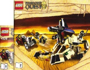 INS7326-G 7326 BOUWBESCHRIJVING- Rise of the Sphinx (2 boekjes) gebruikt *
