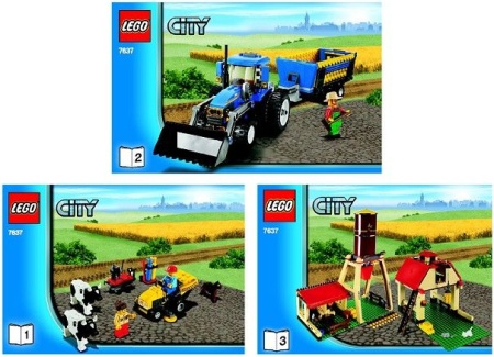 INS7637-G 7637 BOUWBESCHRIJVING- Farm (3 boekjes) gebruikt *