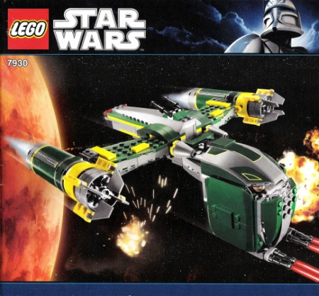 INS7930-G 7930 BOUWBESCHRIJVING- Bounty Hunter Assault Gunship gebruikt *LOC RBSW