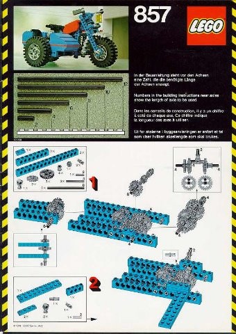 INS857-G 857 BOUWBESCHRIJVING Motorcycle gebruikt *