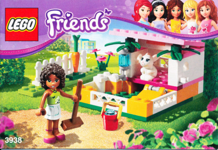INS3938 3938 BOUWBESCHRIJVING- Friends: Andrea's Bunny House NIEUW *LOC BE