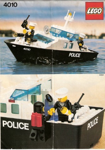 INS4010-G 4010 BOUWBESCHRIJVING- Politie reddingsboot gebruikt *LOC RB