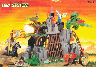INS6076-G 6076 BOUWBESCHRIJVING- Dark Dragon's Den gebruikt *LOC RBS