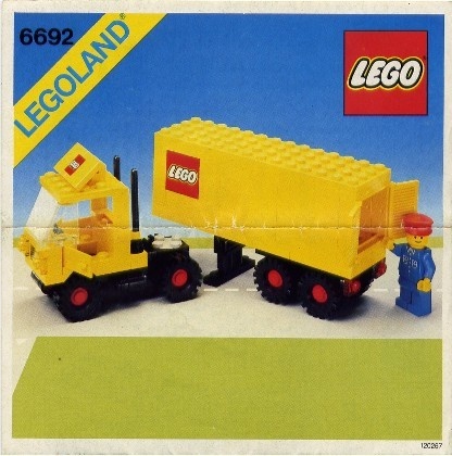 INS6692-PG 6692 BOUWBESCHRIJVING- Tractor Trailer MET GAATJES gebruikt *LOC RBL