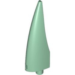 11089-48 Flexibele hoorn middengroot hol groen, zandkleurig NIEUW *0K000