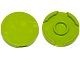 14769-34 Tegel 2x2 rond met nopgat achterkant lime NIEUW *1L142