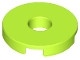 15535-34 Tegel 2x2 rond met gat lime NIEUW *1L143