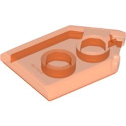 22385-98 Tegel 2x3 zeskantig transparant oranje NIEUW *1L145