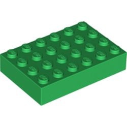 2356-6G Steen 4x6 groen gebruikt *5K0000