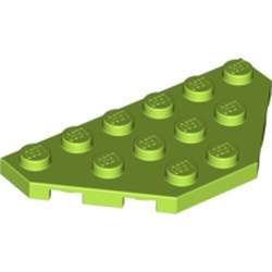 2419-34 Platte plaat 3x6 twee afgekapte hoeken lime NIEUW *