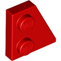 24307-5 Wig plaat 2x2 rechts rood NIEUW *1L221+2