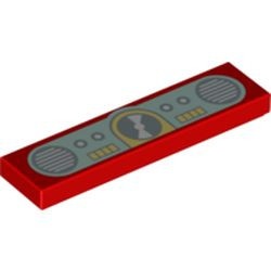 2431pb181-5G Tegel 1x4 CD en speakers rood gebruikt *5t04-05