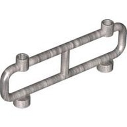 2486-67 Hek van buizen nopgaten bovenop 1x8x2 zilver, metallic NIEUW *1L16-6