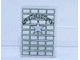 2494pb05-12G Glas for raam 1x4x5 met Sheriff en ster transparant gebruikt *0B000