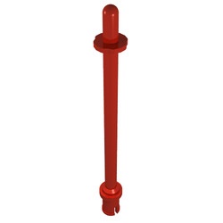 2714a-5G Stok 8L met stopring, Ski-stok rood gebruikt *0D000