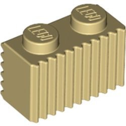2877-2 Steen met grill horizontaal/andere kant verticaal crème NIEUW *1L041