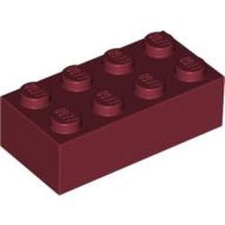 3001-59 Steen 2x4 rood, donker NIEUW *5K0000
