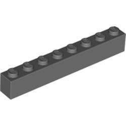 3008-85 Steen 1x8 grijs, donker (blauwachtig) NIEUW *5K0000