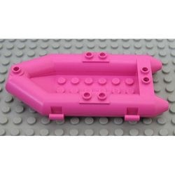 30086-47G Rubberboot klein roze, donker gebruikt *