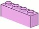 3010-104 Steen 1x4 roze, helder NIEUW *5K0000