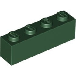3010-80 Steen 1x4 groen, donker NIEUW *5K0000