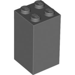 30145-85G Steen 2x2x3 grijs, donker (blauwachtig) gebruikt *5K0000