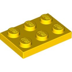 3021-3 Platte plaat 2x3 geel NIEUW *1L202+3+4