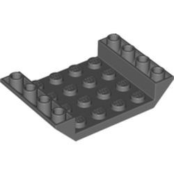 30283-85G Omgekeerde dakpan 45 graden 4x6 dubbel met 4x4 uitsnede grijs, donker (blauwachtig) gebruikt *1L000