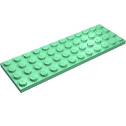 3029-37G Platte plaat 4x12 groen, midden gebruikt *1B001
