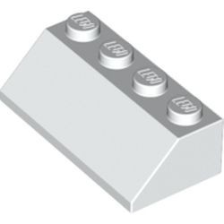 3037-1 Dakpan 45 graden 4x2 wit NIEUW *1L151