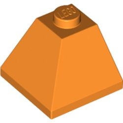 3045-4 Dakpan 45 graden 2x2 hoek buitenzijde oranje NIEUW *1L000