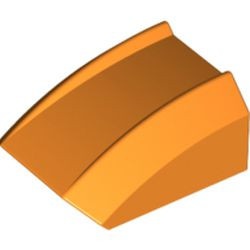 30602-4G Dakpan rond 2x2 ribbeltjes (geen noppen bovenop) oranje gebruikt *1L000