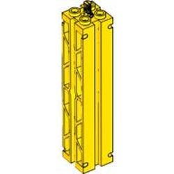 30646a-3 Pilaar 2x2x8 2 kanten glad groeven 2 kanten vakwerk geel NIEUW *2B072