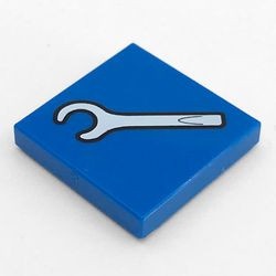 3068bpb0199-7G Tegel 2x2 gereedschap blauw gebruikt *5T05-22