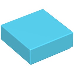 3070b-72 Tegel 1x1 blauw, Maersk NIEUW *1L106+7+8