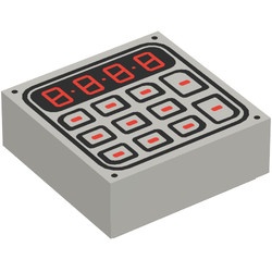 3070bpb089-86G Tegel 1x1 Timer grijs, licht (blauwachtig) gebruikt *5T01-05