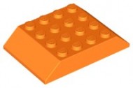 32083-110 Dakpan 45 graden dubbel 4x6 (oa treindak) oranje, lichthelder NIEUW *5D0000