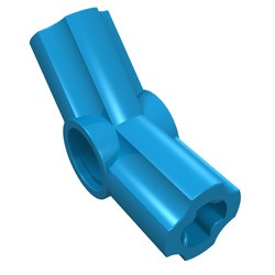 32192-153 Technic, Hoekverbinding gebogen 135 graden #4 blauw, donkerazuur NIEUW *0B005