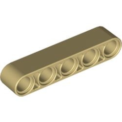 32316-2 Technic, Hefbalk 1x5 dik crème NIEUW *1DT00