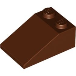 3298-88 Dakpan 33 graden 2x3 bruin, roodachtig NIEUW *1L000