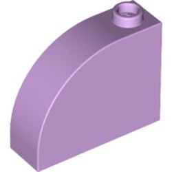 33243-154 Steen, 1x3x2 ronde top 90 graden massief lavender, licht NIEUW *1L112