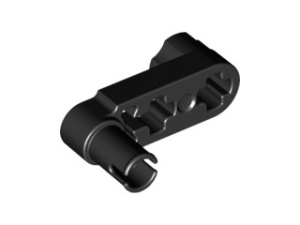 33299-11 Technic, Hefbalk 1x3 met 2 asgaten en pin (slinger) zwart NIEUW loc