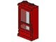 33bc01-5G Deur 1x2x3 rechts KLASSIEK met glas rood gebruikt *1L0000