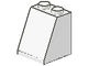 3678b-1 Dakpan 65 graden 2 breed met bodemnop wit NIEUW *1L000
