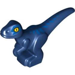 37829pb03-63 Baby Dinosaurus staand blauw, donker NIEUW *