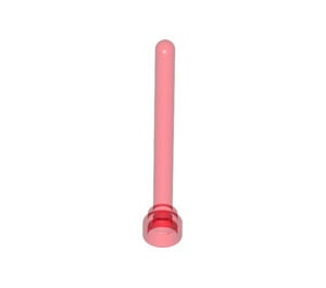 3957-17G Antenne 1x4 noppen hoog transparant rood gebruikt *1L180