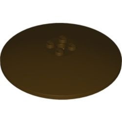 3961-120 Schotel 8x8 MASSIEVE noppen bruin, donker NIEUW *1R027