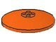 3961-4 Schotel 8x8 MASSIEVE noppen oranje NIEUW *1R027